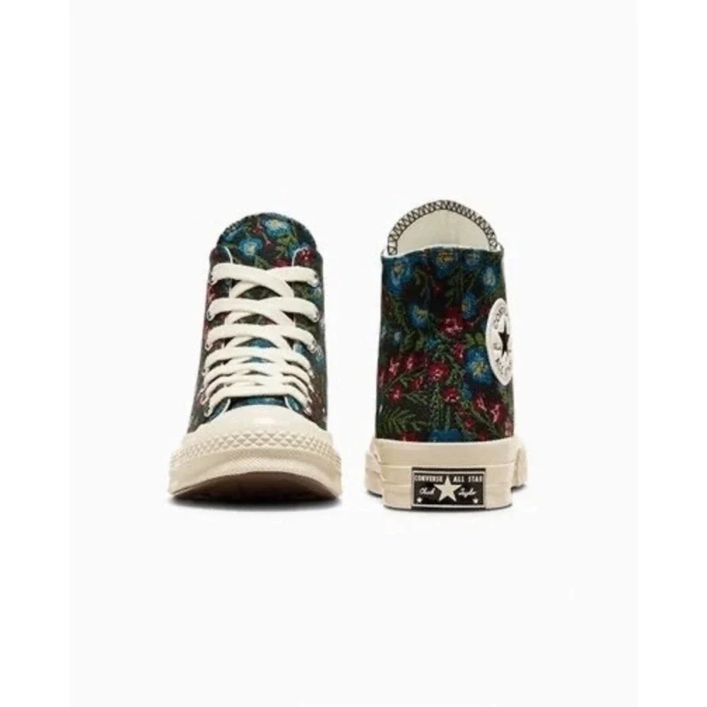 Women Converse Chuck Taylor‎ 70 Floral Tapestry  Shoes Black White Green A11990C